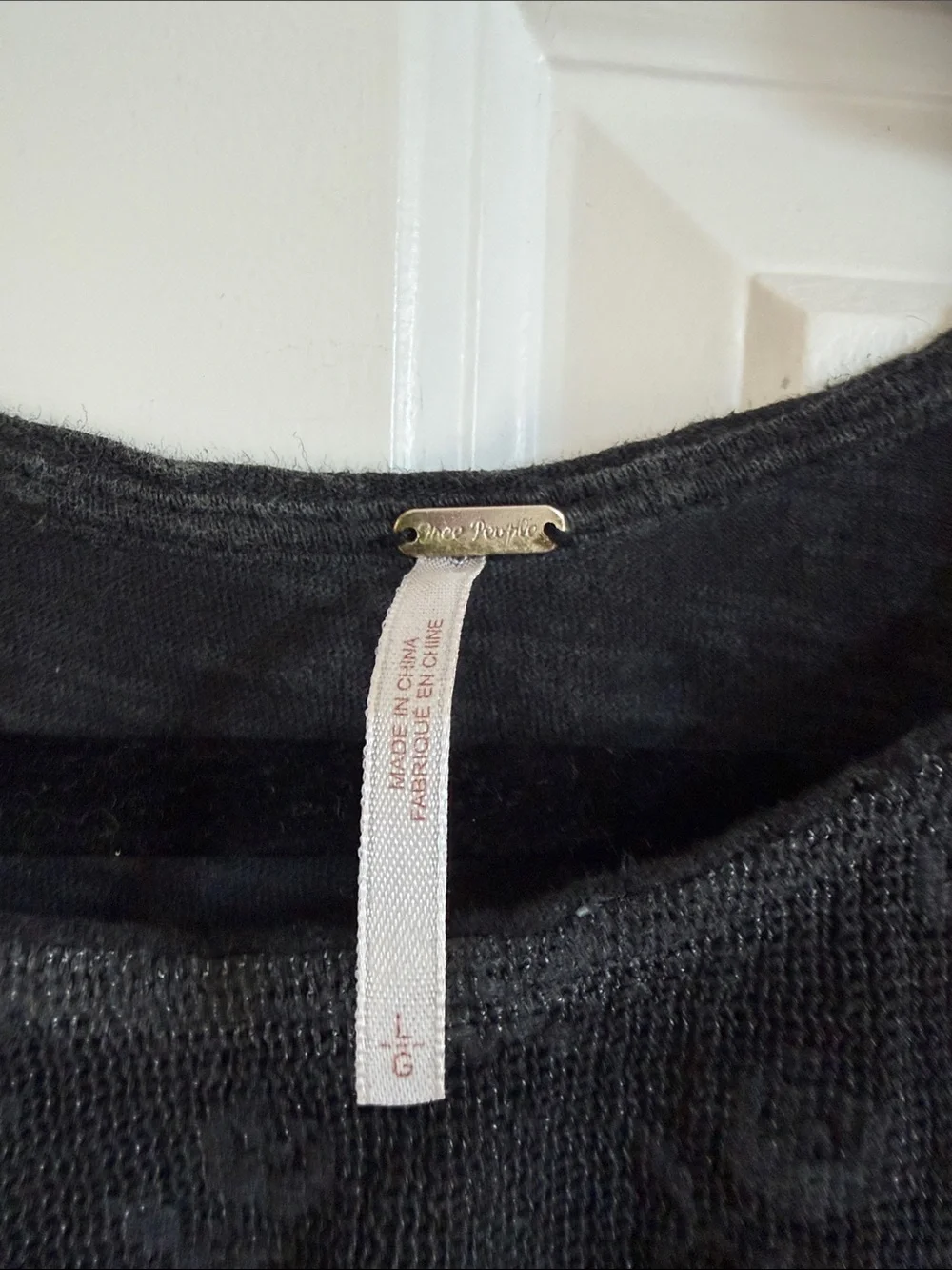 Free People Black Lace-Overlay Sleeveless Tank